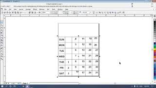 Calendar in CorelDraw / Drawing Tools in CorelDraw - Part 5 (Marathi) screenshot 3