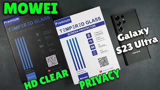 Mowei Galaxy S23 Ultra Tempered Glass Screen Protector With Liquid Adhesive