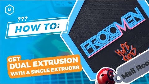 How To: Two-Color 3D Printing with a Single Extruder Machine