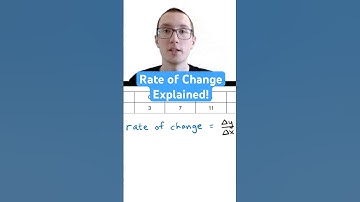 Rate of Change Explained!