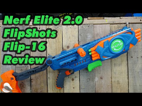REVIEW - Flip-16 Nerf Elite 2.0 FlipShots FPS