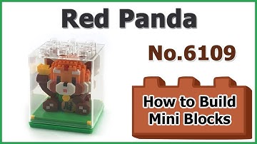 How to Build Mini Blocks Lucky Animal - Red Panda No.6109 Review Instructions Specifications