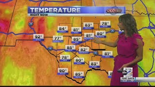 Starting the work week with cooler than average temperatures