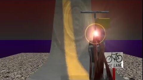 Lightwave 3D Animation Test - Bicycle Crash