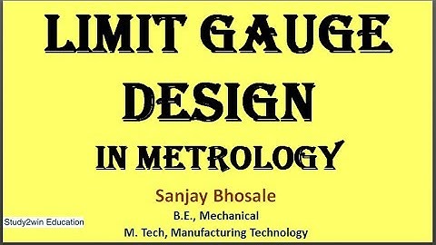 Design of limit gauges in metrology
