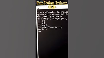Run Python Code on CMD #computer #python #pythonprogramming #pythontutorial #pythoncoding