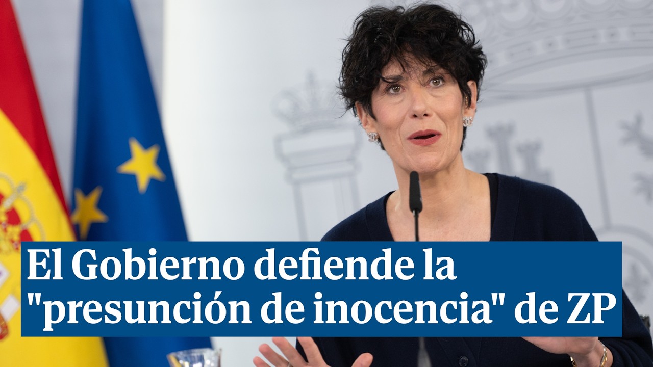 El Gobierno defiende la "presunción de inocencia" de Zapatero - YouTube