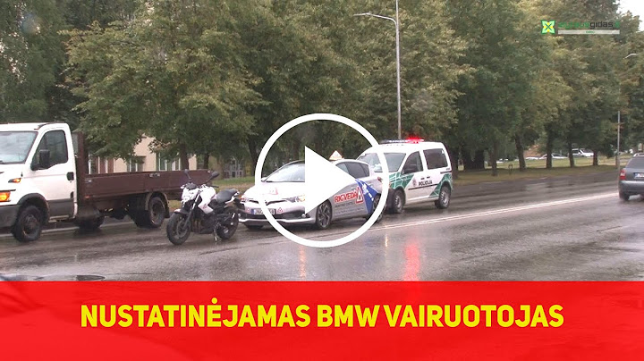 Policija ieško avarinę situaciją sukėlusio BMW