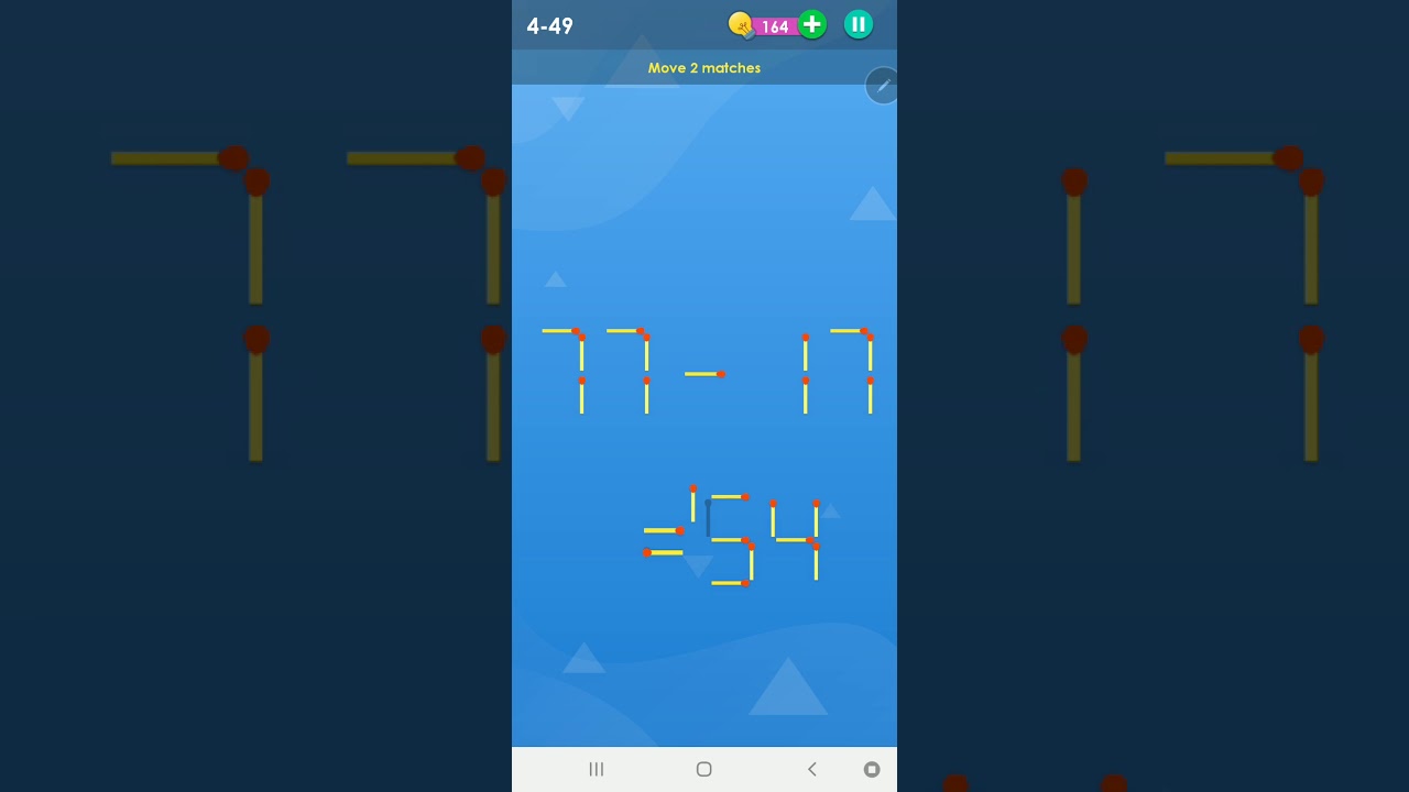 How To Solve Smart Puzzles Matches Hard Level 4-49 Walk Through Solution Walkthrough Pixign