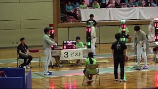 2018IH フェンシング 男子サーブル予選 3プール