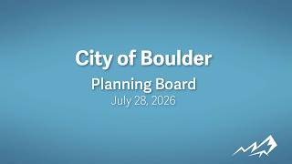 07-28-26 Planning Board Meeting