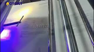 How to print QR code labels on plastic paper film by UV high Resolution Inkjet coding machine CYCJET