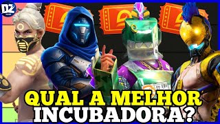 RANQUEANDO TODAS AS INCUBADORAS DO FREE FIRE ( TIER LIST )