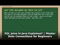 SQL Joins in Java Explained! 🚀 Master Data Connections for Beginners