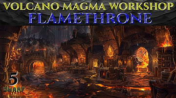 VOLCANO MAGMA WORKSHOP - Lets Play DWARF FORTRESS Gameplay Ep 5
