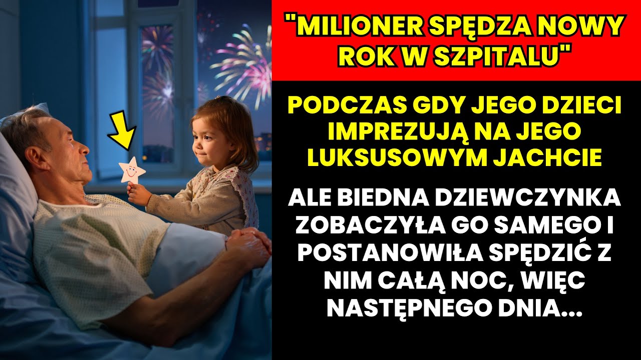 MILIONER SPĘDZA SYLWESTRA SAM w SZPITALU, ALE BIEDNA DZIEWCZYNKA zostaje z nim…