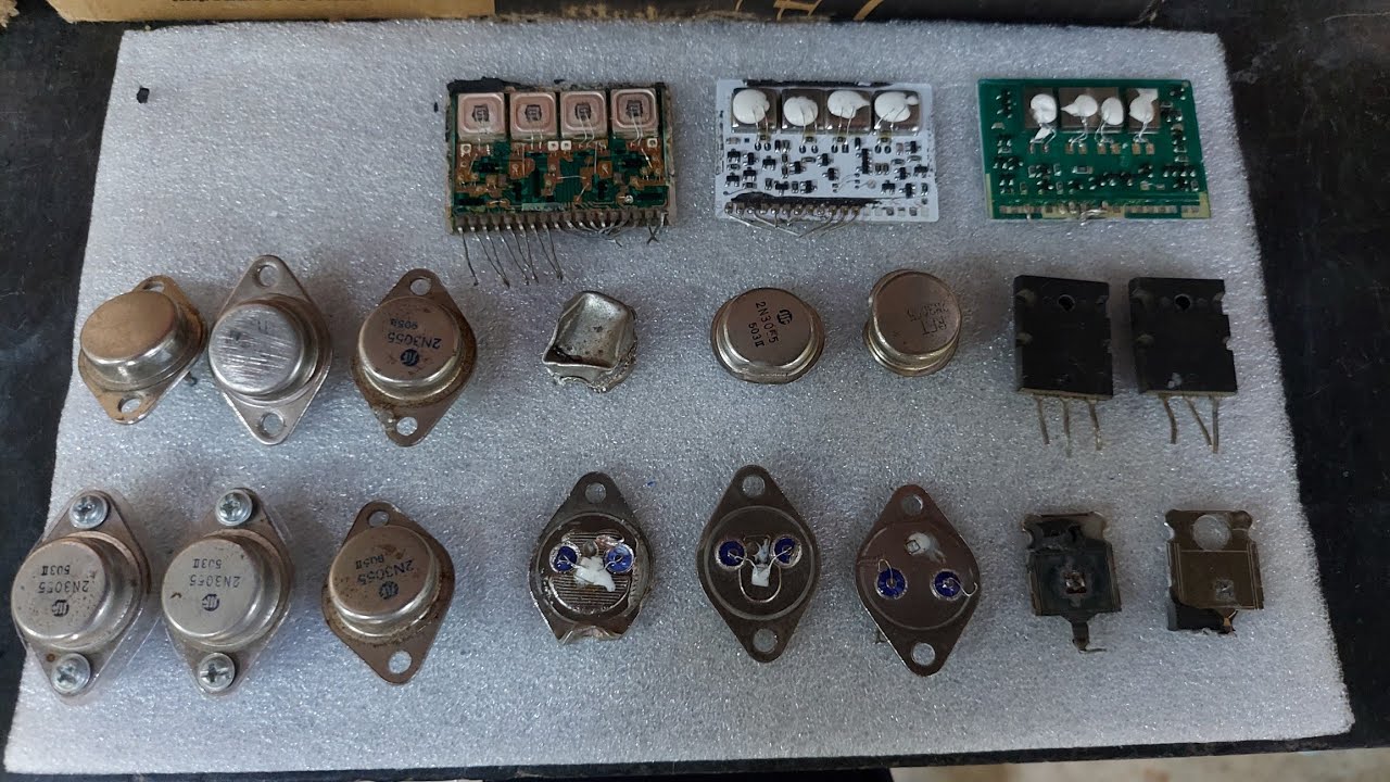 original vs duplicate transistor, 2N3055,2N3773, stk ic , comparison