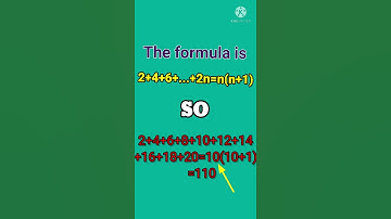 Summation of consecutive even numbers within seconds