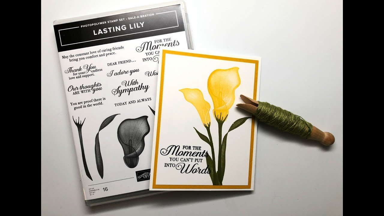 Lasting Lily Simple Card & Stepped Up Card With Lily Framelits