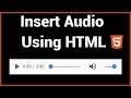 Insert Audio into a Website Using HTML5