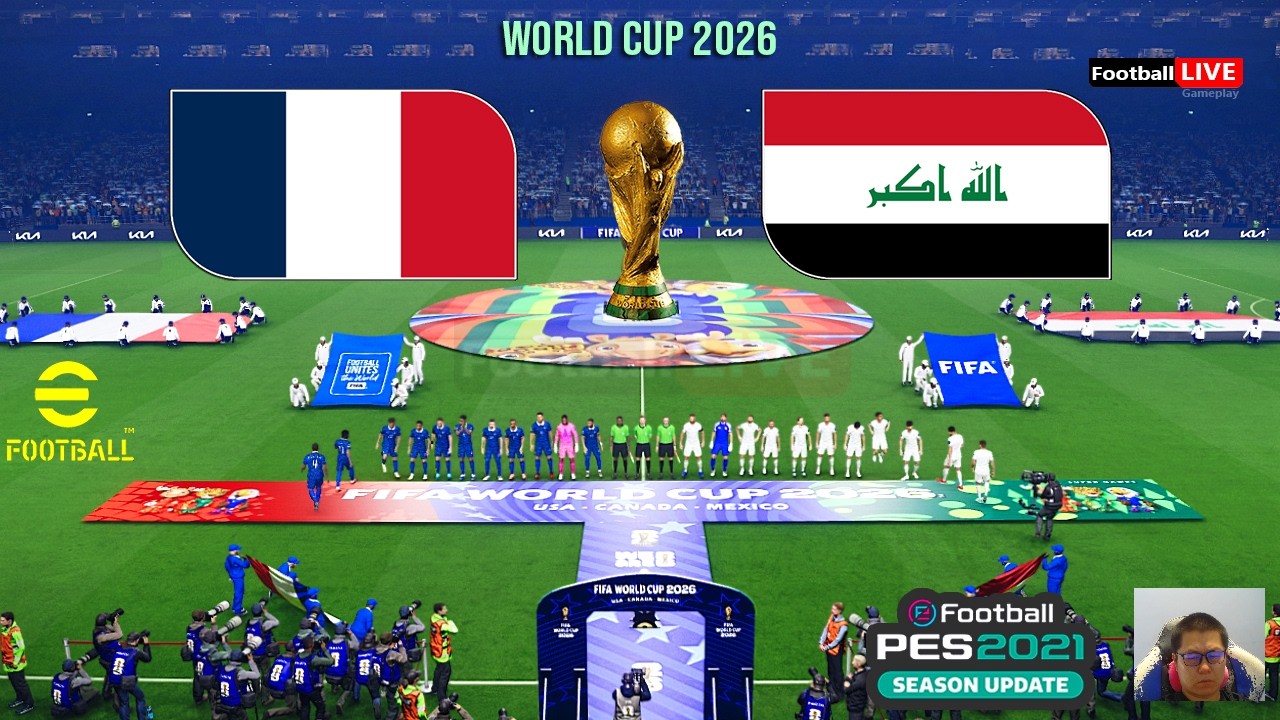 France vs Iraq - World Cup 2026 Group Stage | Full Match Simulation eFootball PES