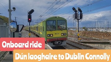 Ride from Dún Laoghaire to Connolly onboard IÈ 8510 class dart 8611/8612    1/5/2021