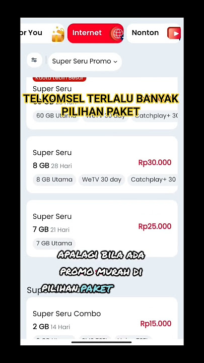 TELKOMSEL HAS TOO MANY PACKAGE OPTIONS, MAKING YOU CONFUSED #telkomselpackage #cheapquote #fypyou...