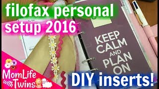 2017 PLANNER SETUP | FILOFAX PERSONAL INSERTS, DIVIDERS, FREE PRINTABLES AND MORE!