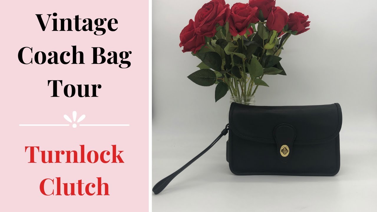 Vintage Coach Bag Tour | Turnlock Clutch | Cristina Moda Vintage