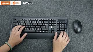 LECOO KW202 (Powered by Lenovo) ชุดคีย์บอร์ดเมาส์ไร้สาย ที่ชาวออฟฟิศไม่ควรพลาด