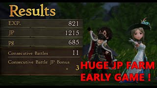 Bravely Default 2 - Early JP Farm spot - 800 every 5 minutes!