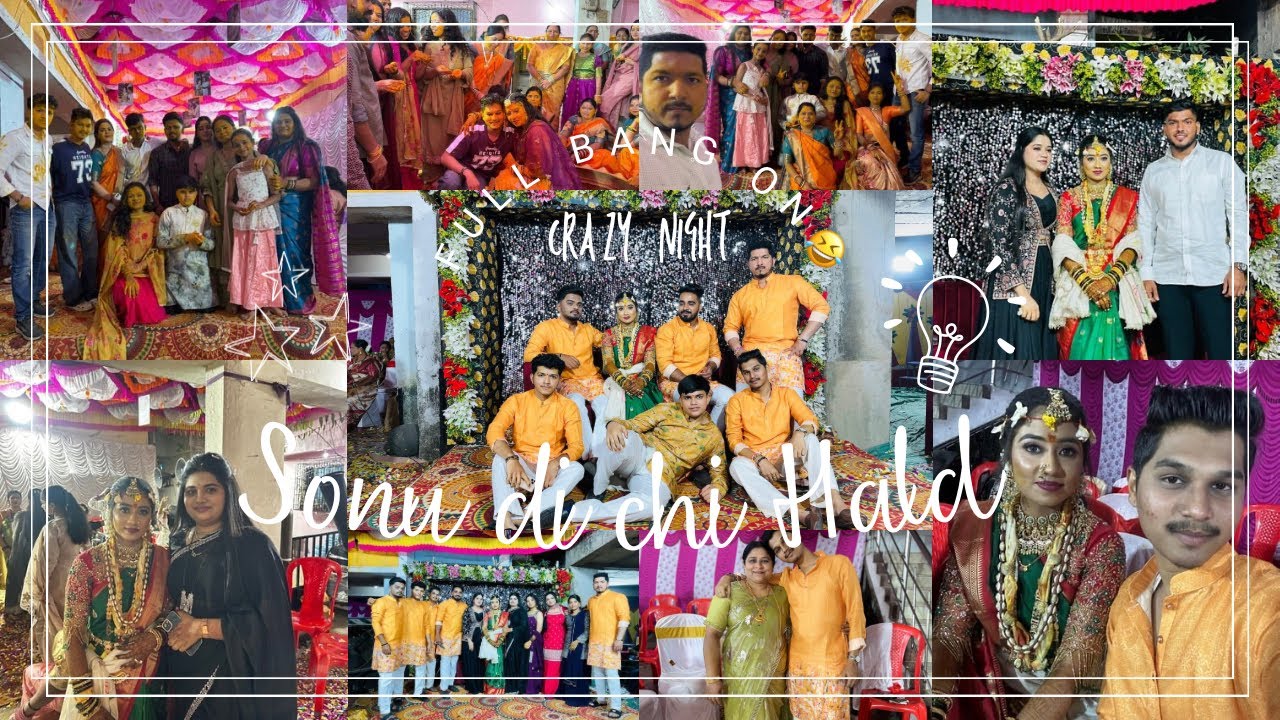 Sonu di’s Haldi was bang on 🥳| Haldi ki Holi kheli hum ne 🫟| Pushkaraj Patil