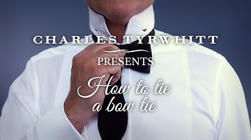 How to tie a bow tie