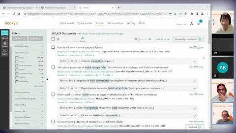 Reaxys User Day 2023 - Reaxys Tips & Tricks Session with Experts from Elsevier Session 1