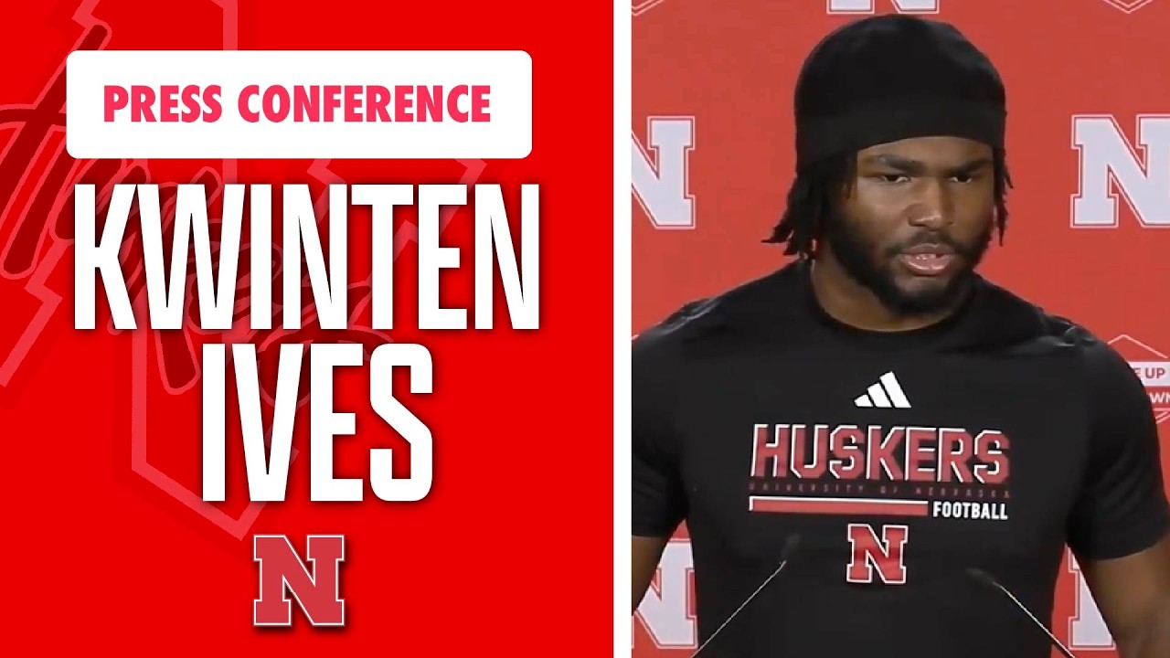 Игрок команды по американскому футболу «Небраска» Квинтен Айвз встретится с представителями СМИ в...