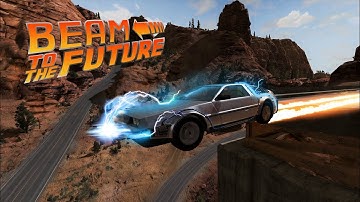 I Landed The Back To The Future DMC DeLorian Mod In BeamNG Drive - Perfect Landing 7#
