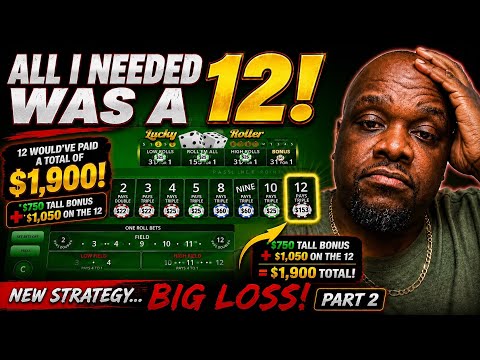 Tried Aggressive Bubble Craps Bonus Strategy!! (Part 2)