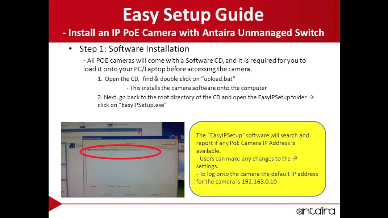 How To Setup Poe Camera