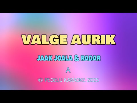 Valge aurik - Jaak Joala & Radar (lyrics)