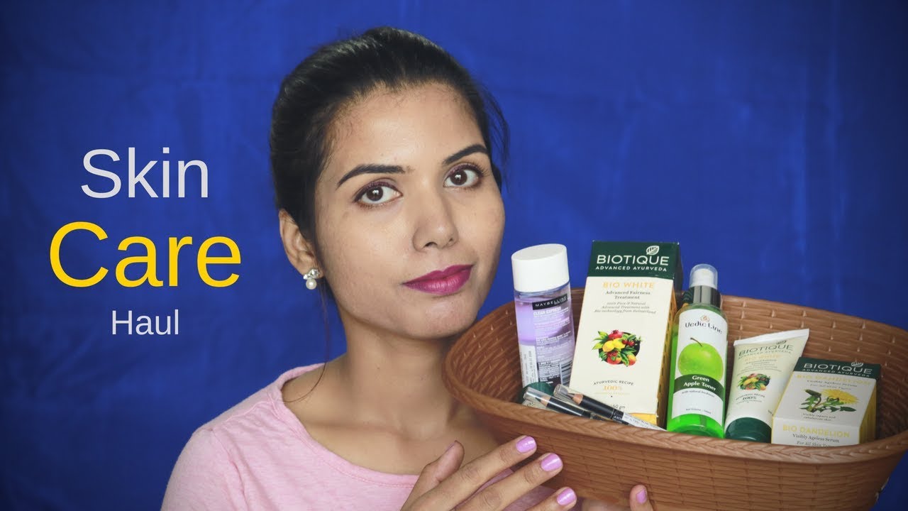 My Current Skincare Haul | Biotique/VedicLine/Maybelline | omnistyles
