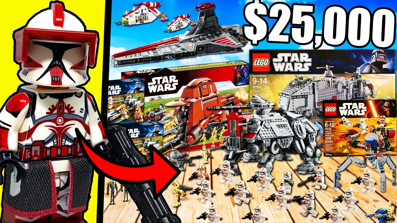 Unboxing the Largest $25,000 LEGO STAR WARS Collection EVER... - YouTube
