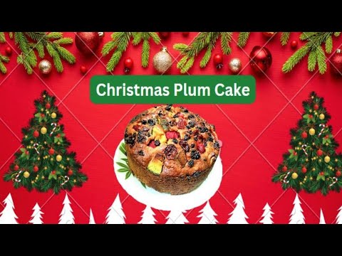 Christmas Fruit Cake || Eggless Plum Cake || Easy Rich Fruit Cake Recipe || No Rum Christmas Cake