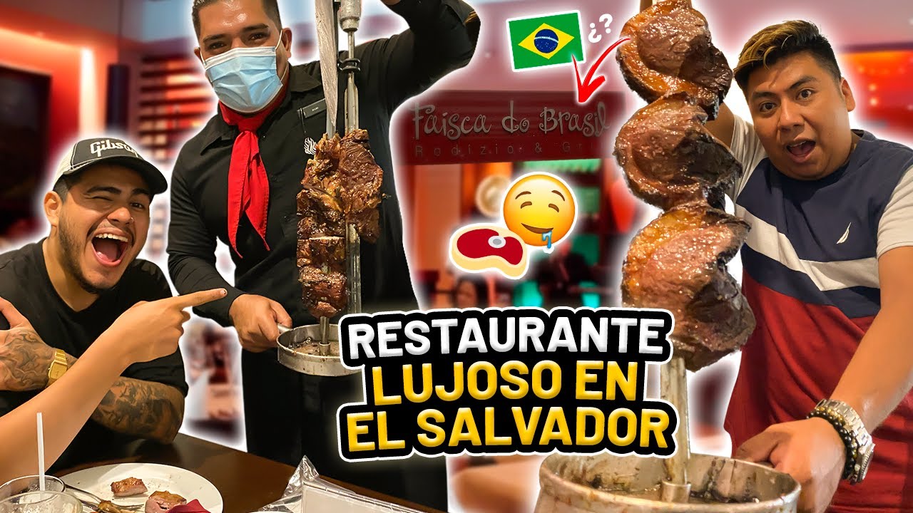 VISITANDO un RESTAURANTE LUJOSO 🤑en EL SALVADOR *Faisca do Brazil* 🇧🇷