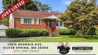 12912 Georgia Ave Home for Sale Near Glenmont Metro Convenience All Around Tour Now