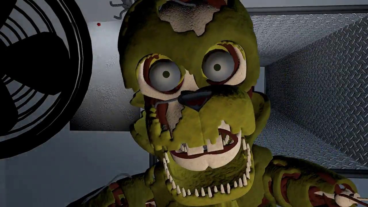 Salvage Springtrap (C4D/FNAF) Salvaged springtrap jumpscare (recreation) - YouTube