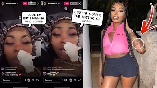 ASIAN DOLL ON IG LIVE STATING SHE HAS TO REMOVE HER KING VON TATTOO'S AFTER KAYLA B PRESSED HER...