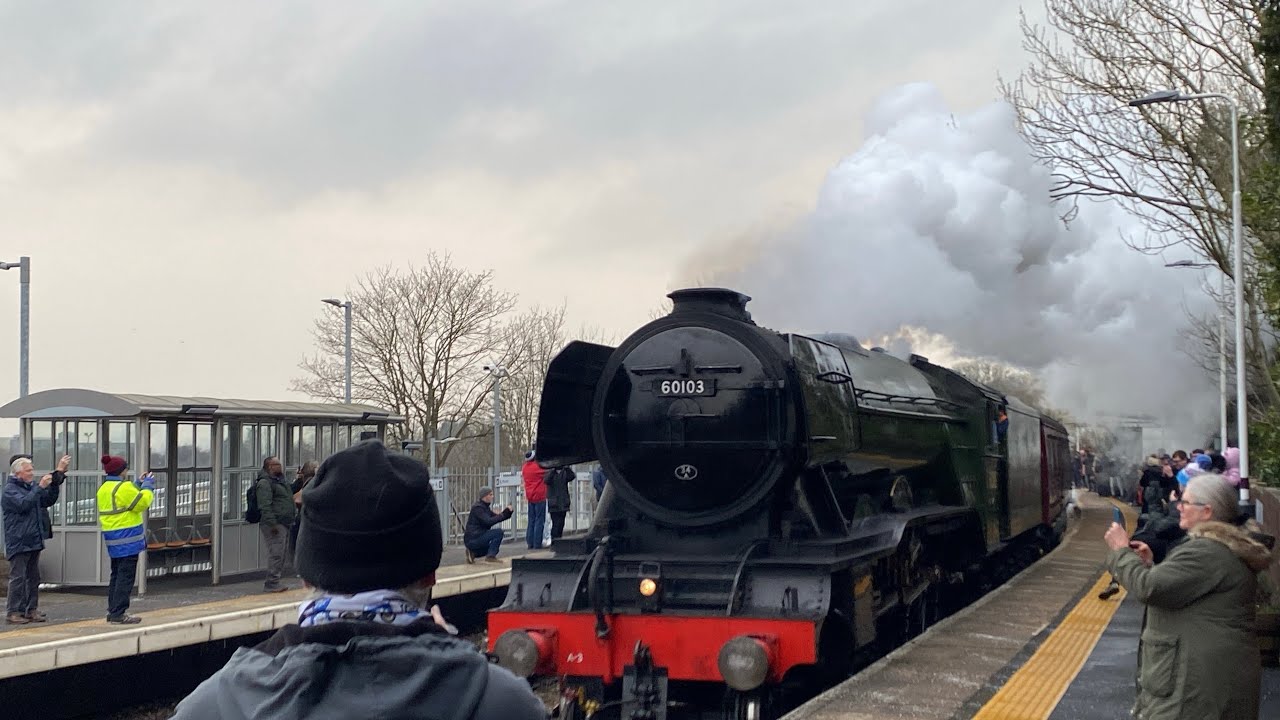 Feature length “DB cargo” 60103 aka the “Flying Scotsman” 15:53 7L Lea Road 19/2/2025