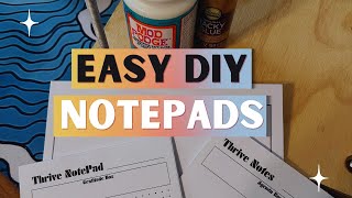 How To Make Handmade NotePads (includes Canva Tutorial)