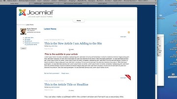 Basic Adding Article To Joomla Site with K2