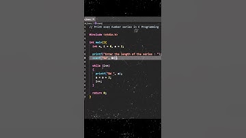 Printing series of even numbers in C Programing #shorts #cprogramming #trending #coding